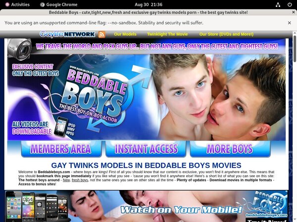 Beddableboys.com Free Passwords