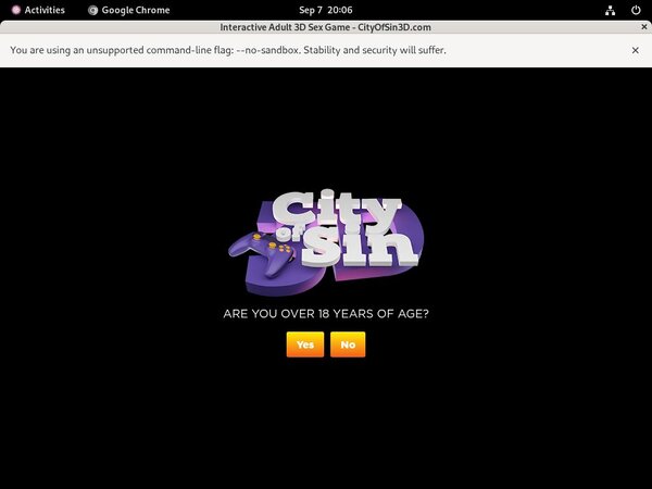 Discount City Of Sin 3D Offer