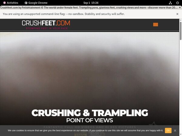 Free Accounts On Crush Feet