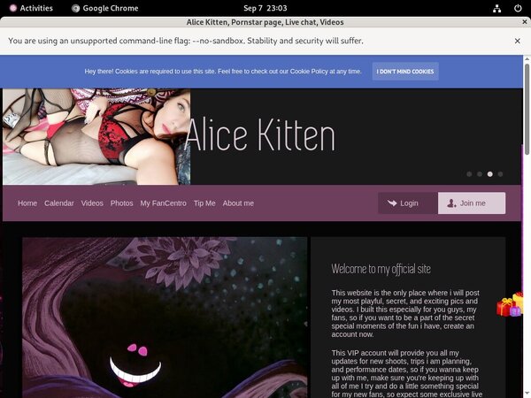 Kittenalice Sign Up