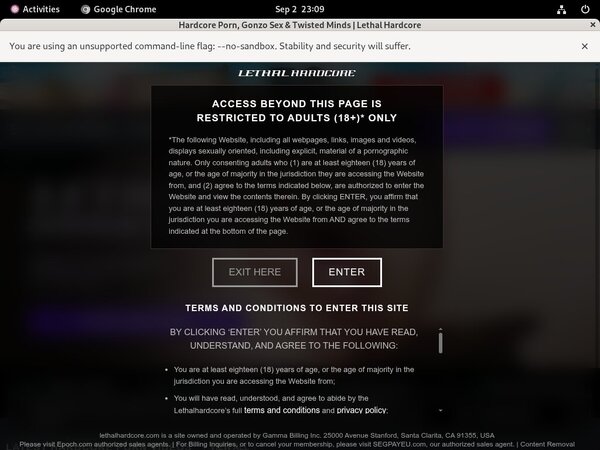 Lethal Hardcore Day Trial Membership