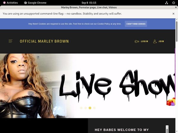 Officialmarleybrown.com Register Form