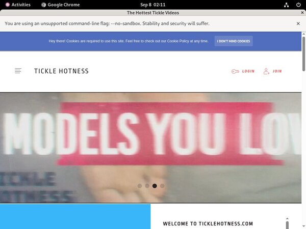 TickleVideos Sign Up Page