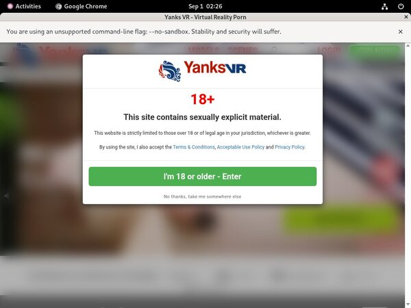 Password For Yanks VR