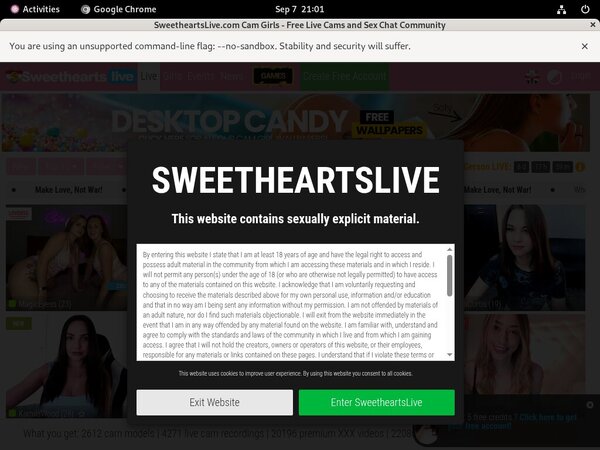 Sweethearts Live Paypal Account