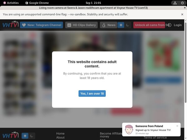Voyeur-house.tv Stolen Password